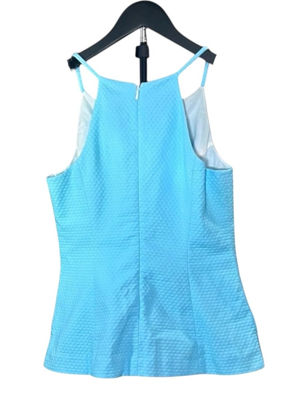 Lilly Pulitzer Magnolia Top Breakwater Blue | NWT | Lace Trim Sleeveless Size 2 - Picture 3 of 8